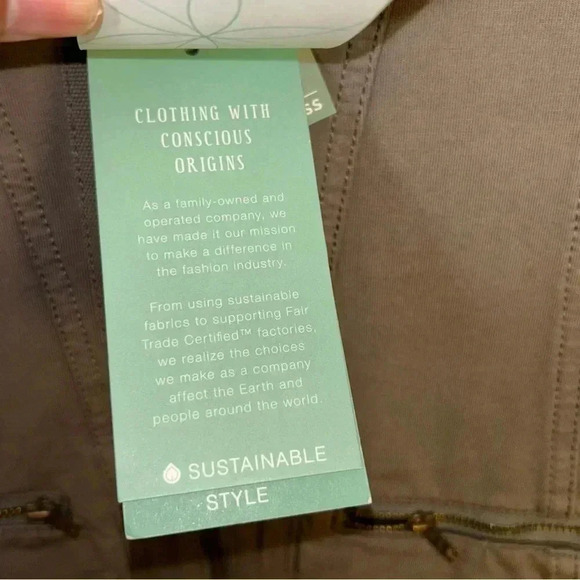 NEW Aventura Womens Small Harper Jacket Moto Zip Gunmetal Grayish Brown Taupe - Picture 7 of 14